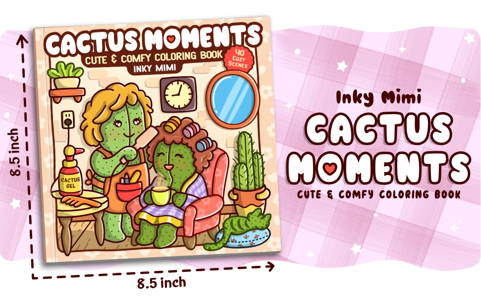 Cactus Moments Coloring Book