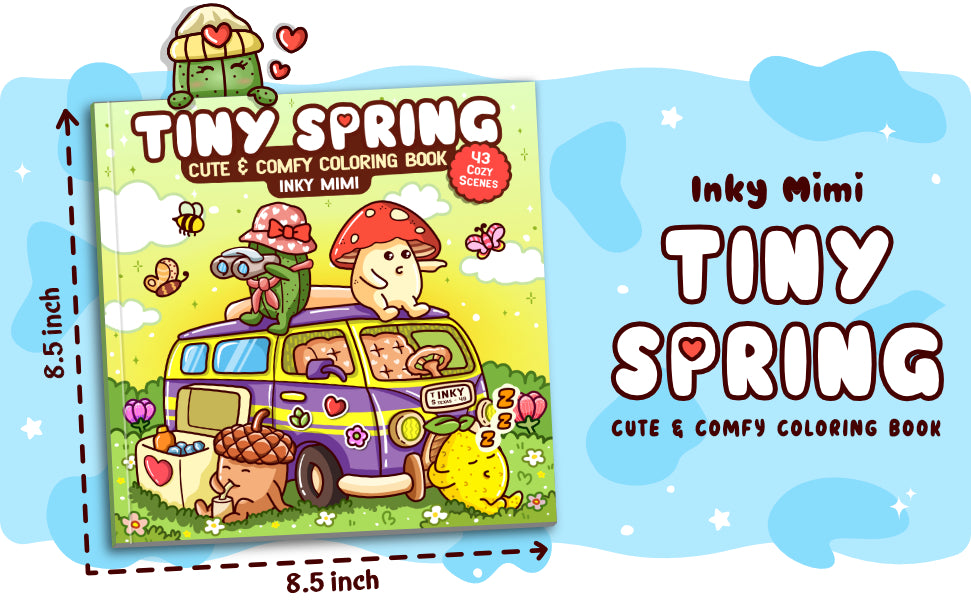 Tiny Spring Coloring Book
