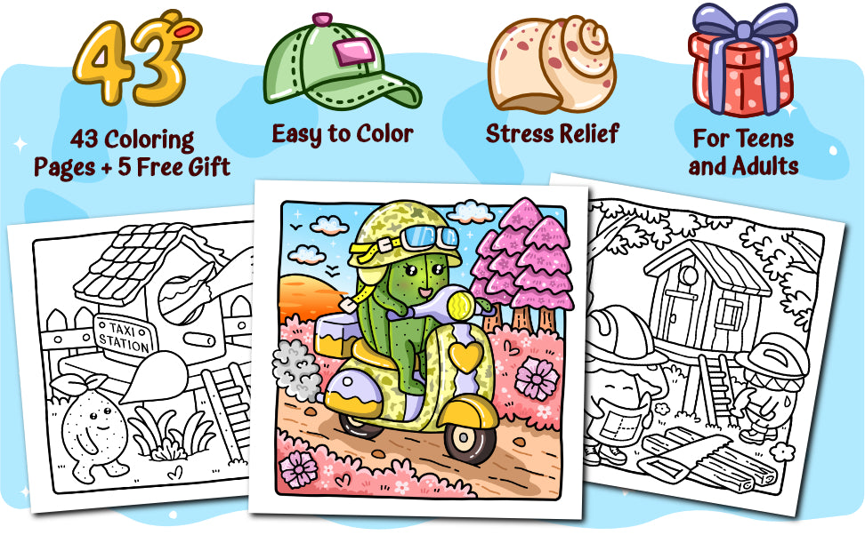 Tiny Spring Coloring Book