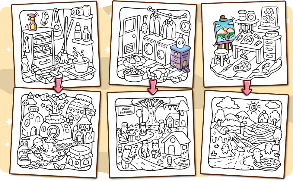 Beyond the Corners Coloring Book