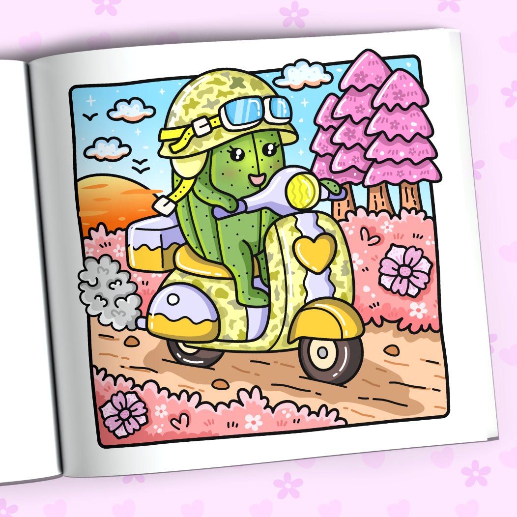 Tiny Spring Coloring Book