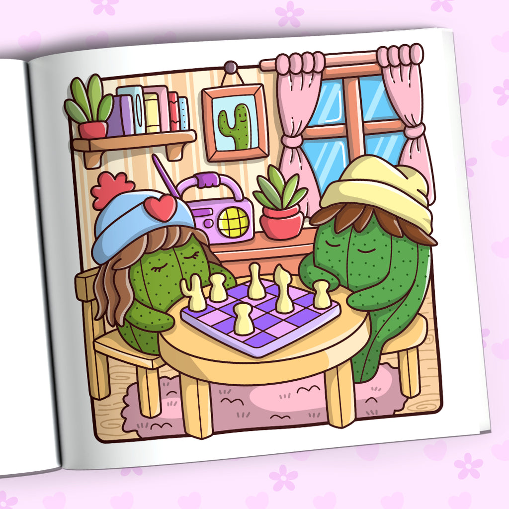 Cactus Moments Coloring Book