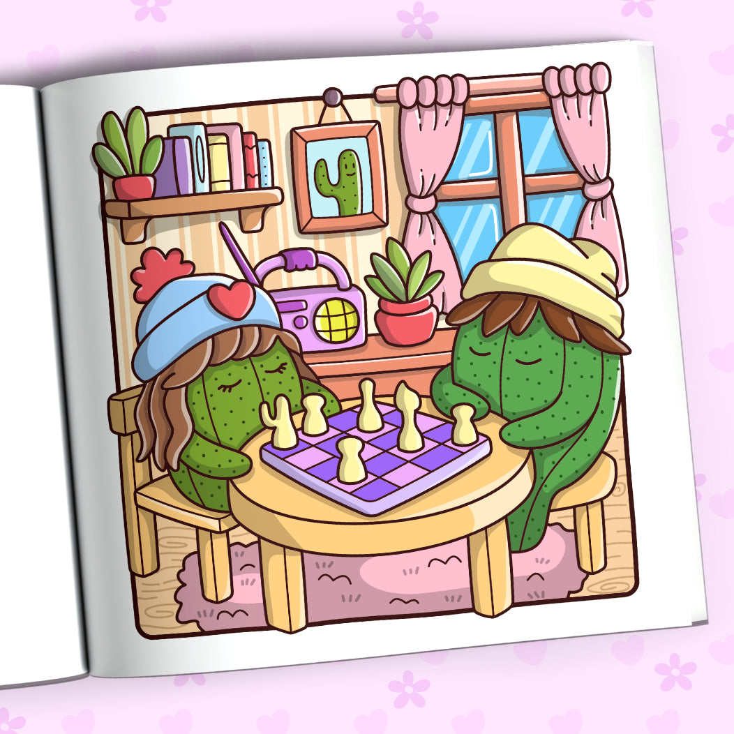 Cactus Moments Coloring Book