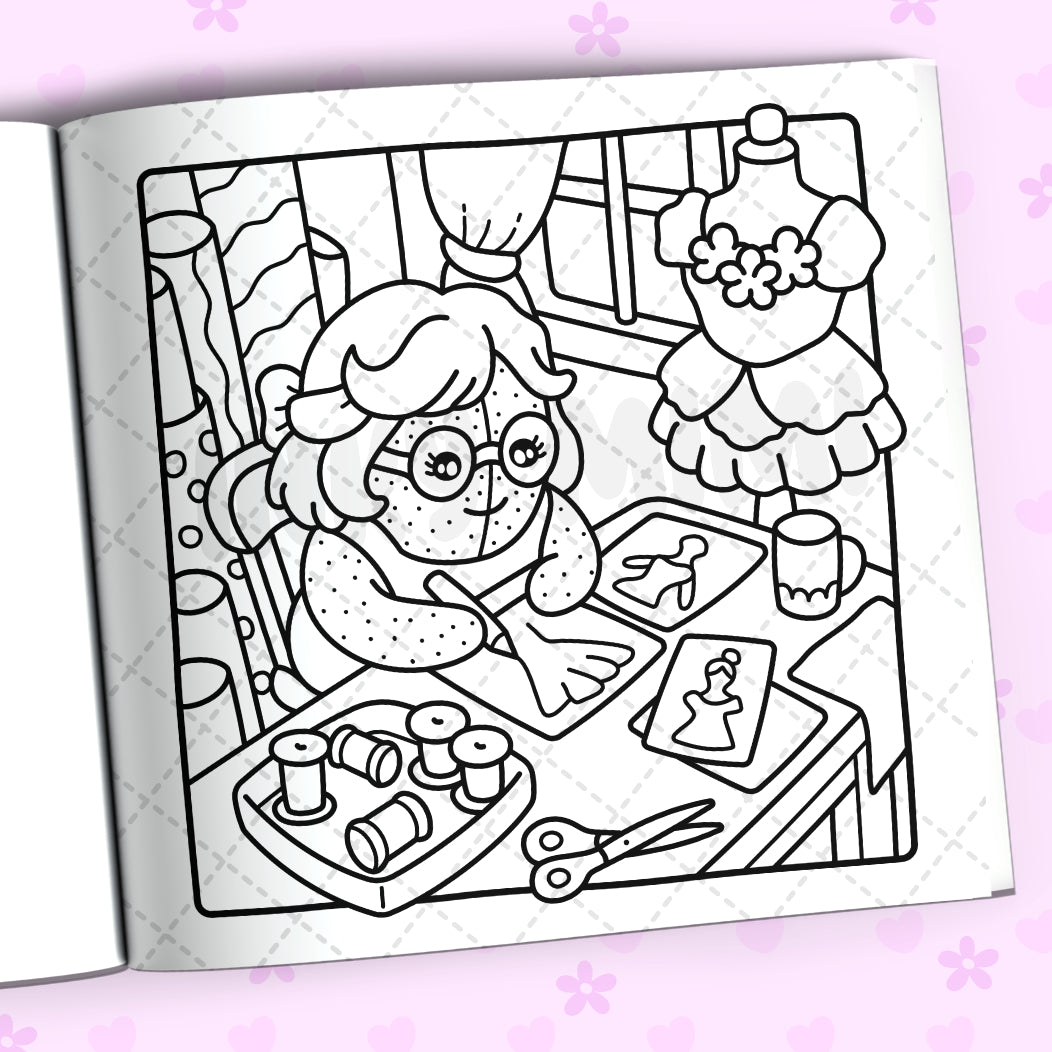 Cactus Moments Coloring Book