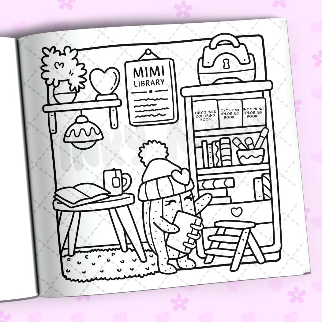 Tiny Spring Coloring Book