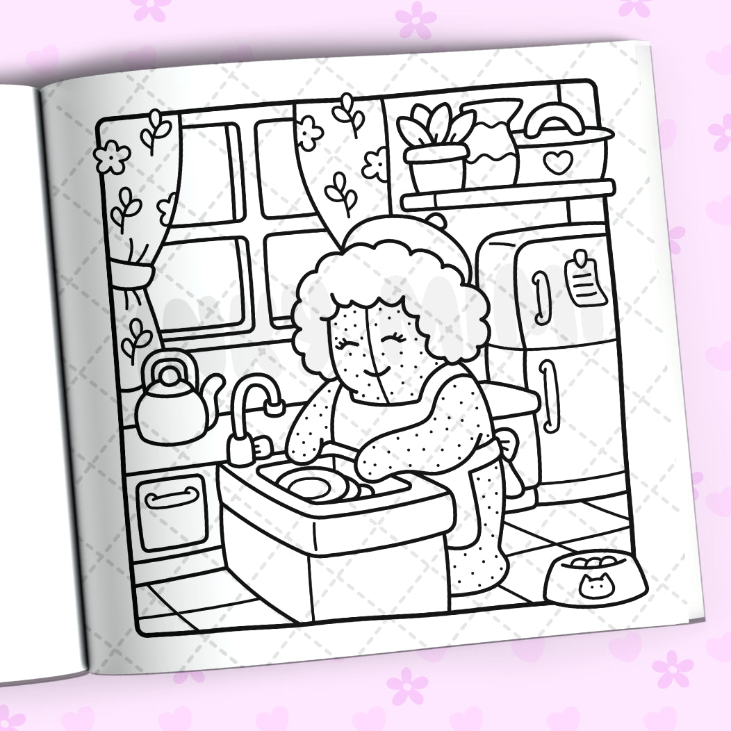 Cactus Moments Coloring Book
