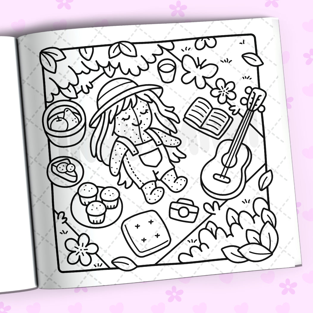 Cactus Moments Coloring Book