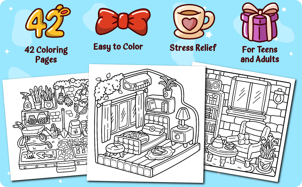 Tiny Space Coloring Book