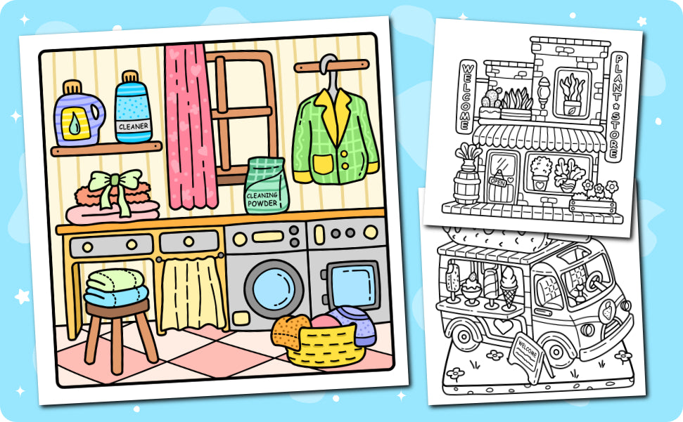 Tiny Space Coloring Book
