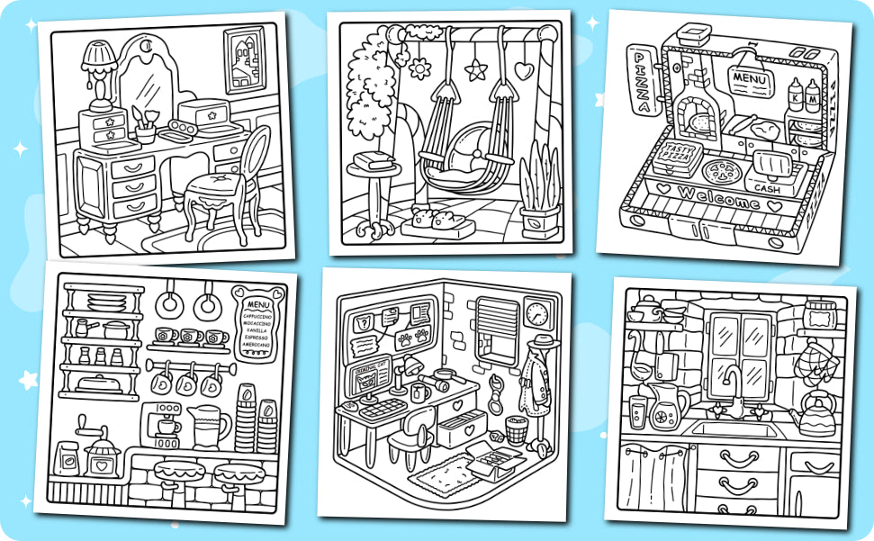 Tiny Space Coloring Book