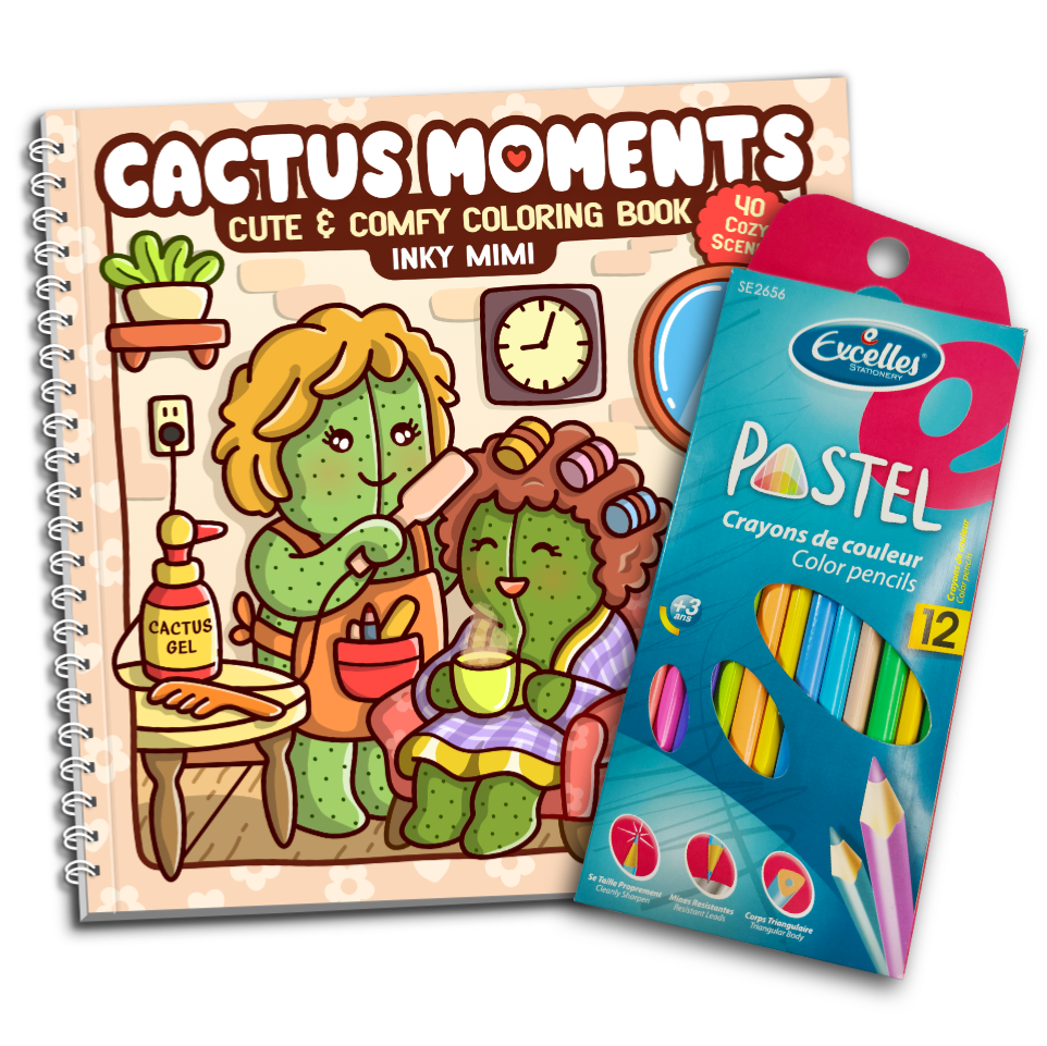 Cactus Moments Coloring Book
