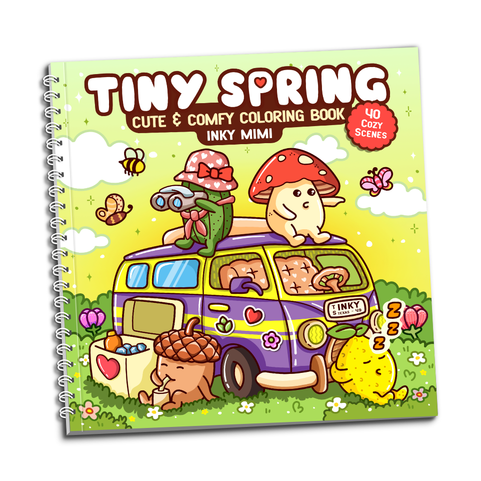 Tiny Spring Coloring Book