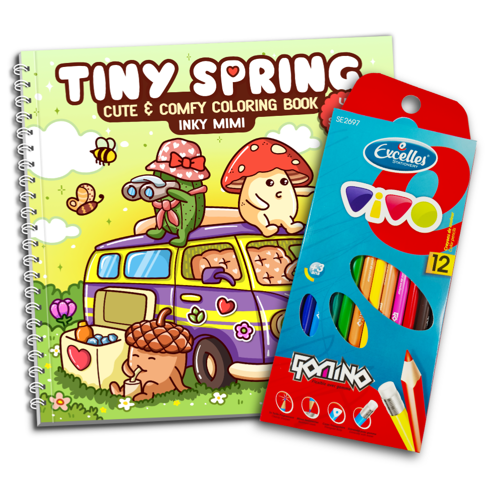Tiny Spring Coloring Book