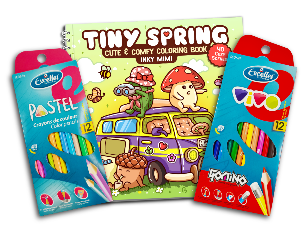 Tiny Spring Coloring Book